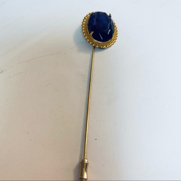 Accessories - Vintage Stick Pin. Purple/ Gold Tone.